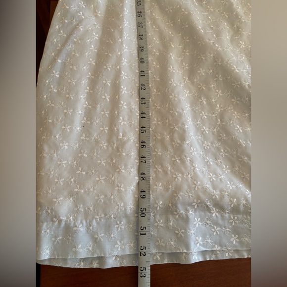 Jane Austin Period Light Blue Puff Sleeve Eyelet Dress - Picture 6 of 8